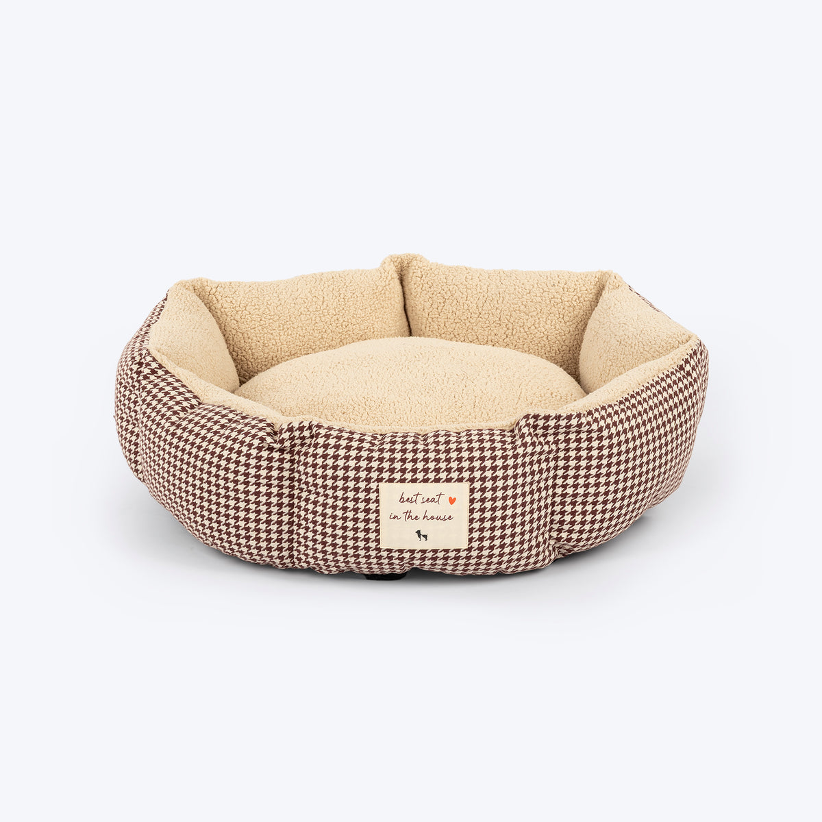 HUFT Cosy Cuddle Bed For Cat & Puppy - Brown