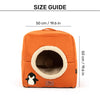 HUFT Furbulous Tent Bed For Cat & Puppy - Orange