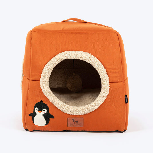 HUFT Furbulous Tent Bed For Cat & Puppy - Orange