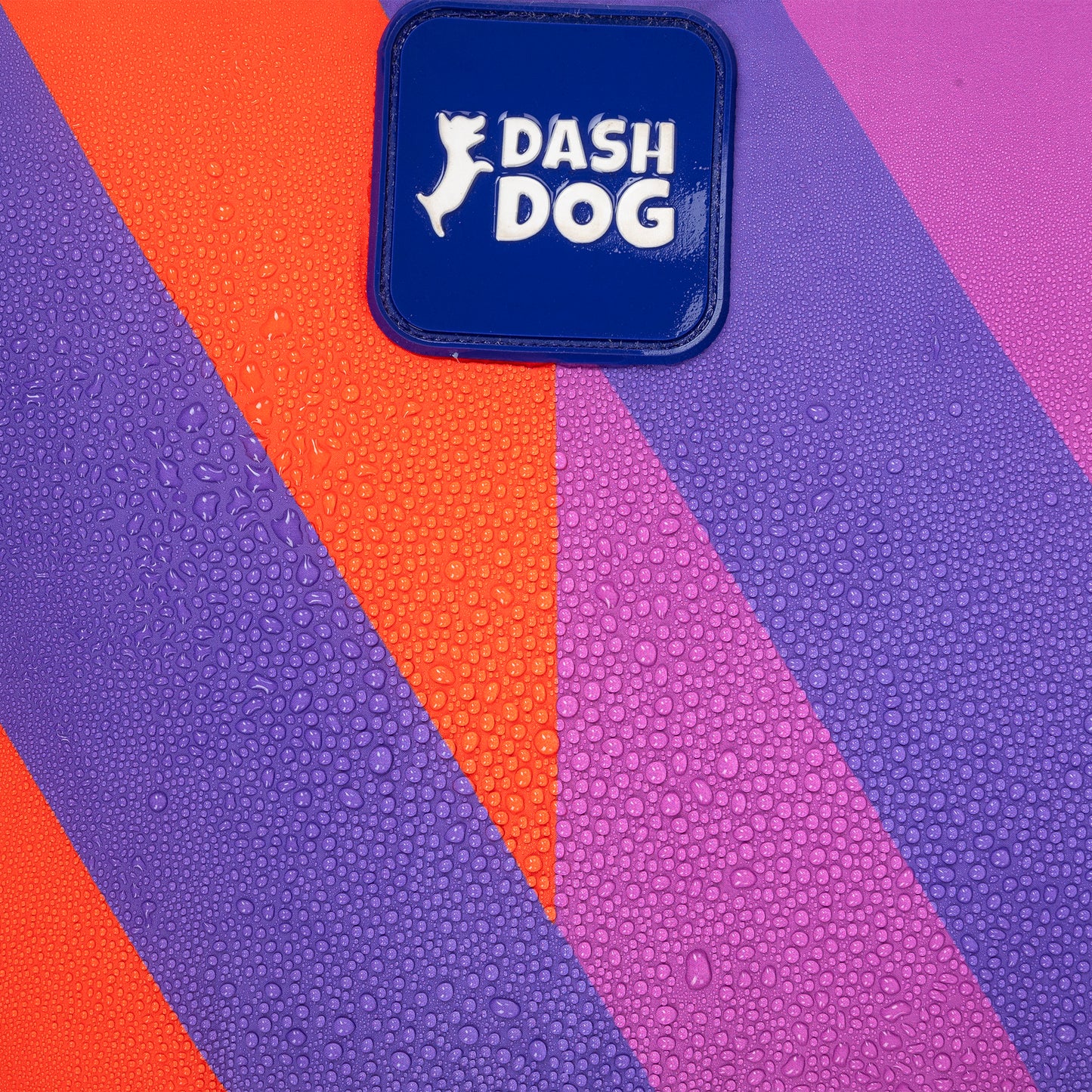 Dash Dog Zig Zaggers Water Repellent Portable Mat For Dog - Orange & Purple