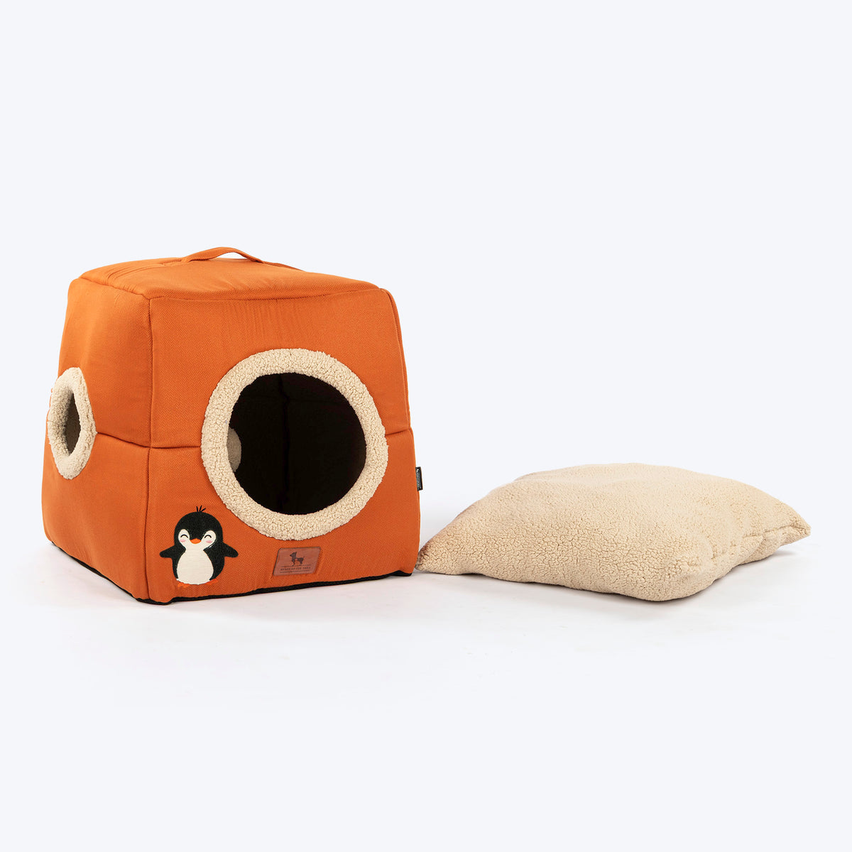 HUFT Furbulous Tent Bed For Cat & Puppy - Orange