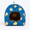 HUFT Cosy Blossom Tent Bed For Cat & Puppy - Blue