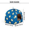 HUFT Cosy Blossom Tent Bed For Cat & Puppy - Blue