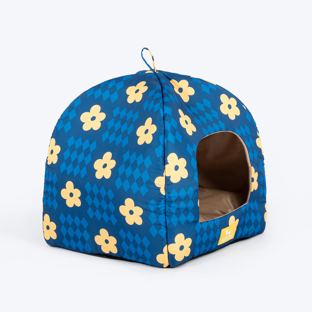 HUFT Cosy Blossom Tent Bed For Cat & Puppy - Blue