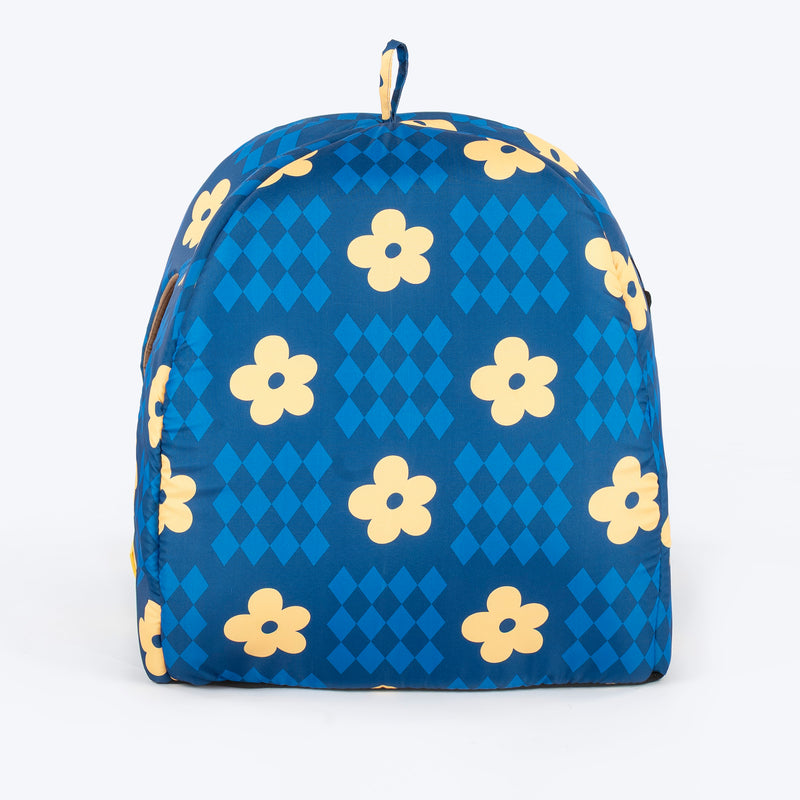HUFT Cosy Blossom Tent Bed For Cat & Puppy - Blue