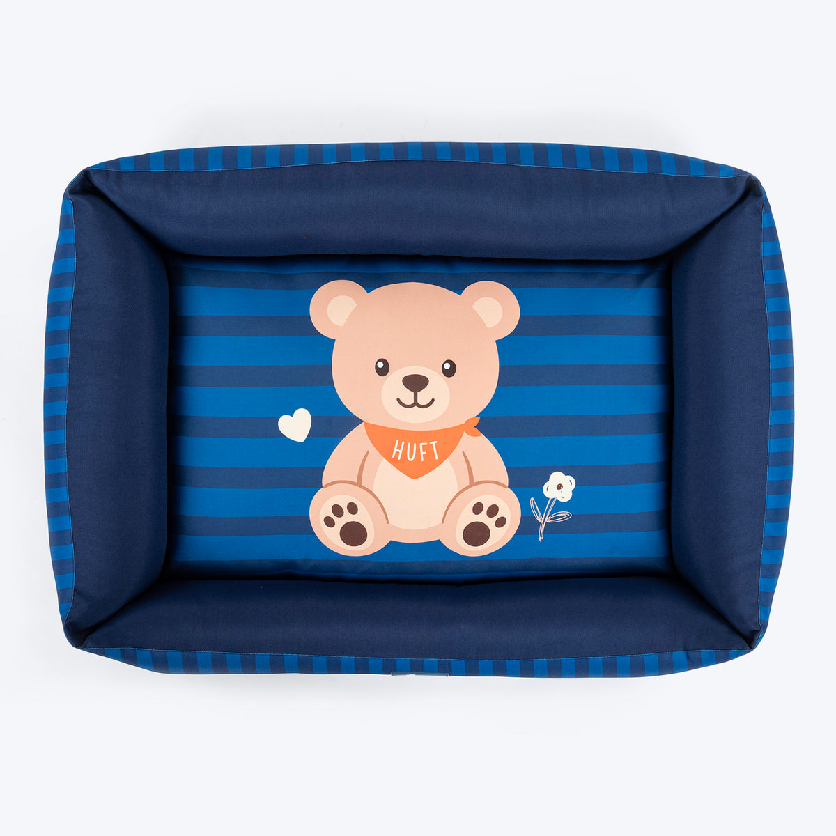 HUFT Bear Hug Lounger Bed For Dog - Blue