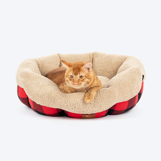 HUFT Cosy Cuddle Bed For Cat & Puppy - Multicolor - Heads Up For Tails