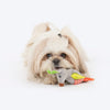 HUFT Cheery Roo Squeaky Plush Toy For Puppies - Multicolor - Heads Up For Tails