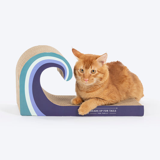 HUFT Tidal Wave Scratcher For Cat - Blue
