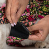 HUFT Printed Floral Cotton Dress For Dog - Black - Heads Up For Tails