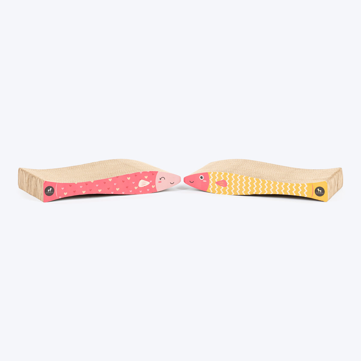HUFT Fishy Business Scratcher For Cat - Multicolor - Set Of 2