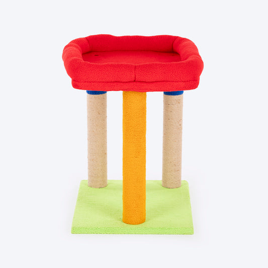 TLC Scratch n' Snooze Pole Scratcher For Cat - Multicolor