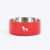 HUFT Quintessential Double Walled Bowl For Dog - Red