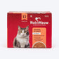 NutriMeow Salmon In Gravy Wet Food For Adult Cat - 80 gm - Heads Up For Tails