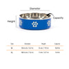 HUFT Foodie Paws Printed Bowl For Dog - Blue