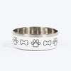 HUFT Happy Feast Printed Bowl For Dog - White