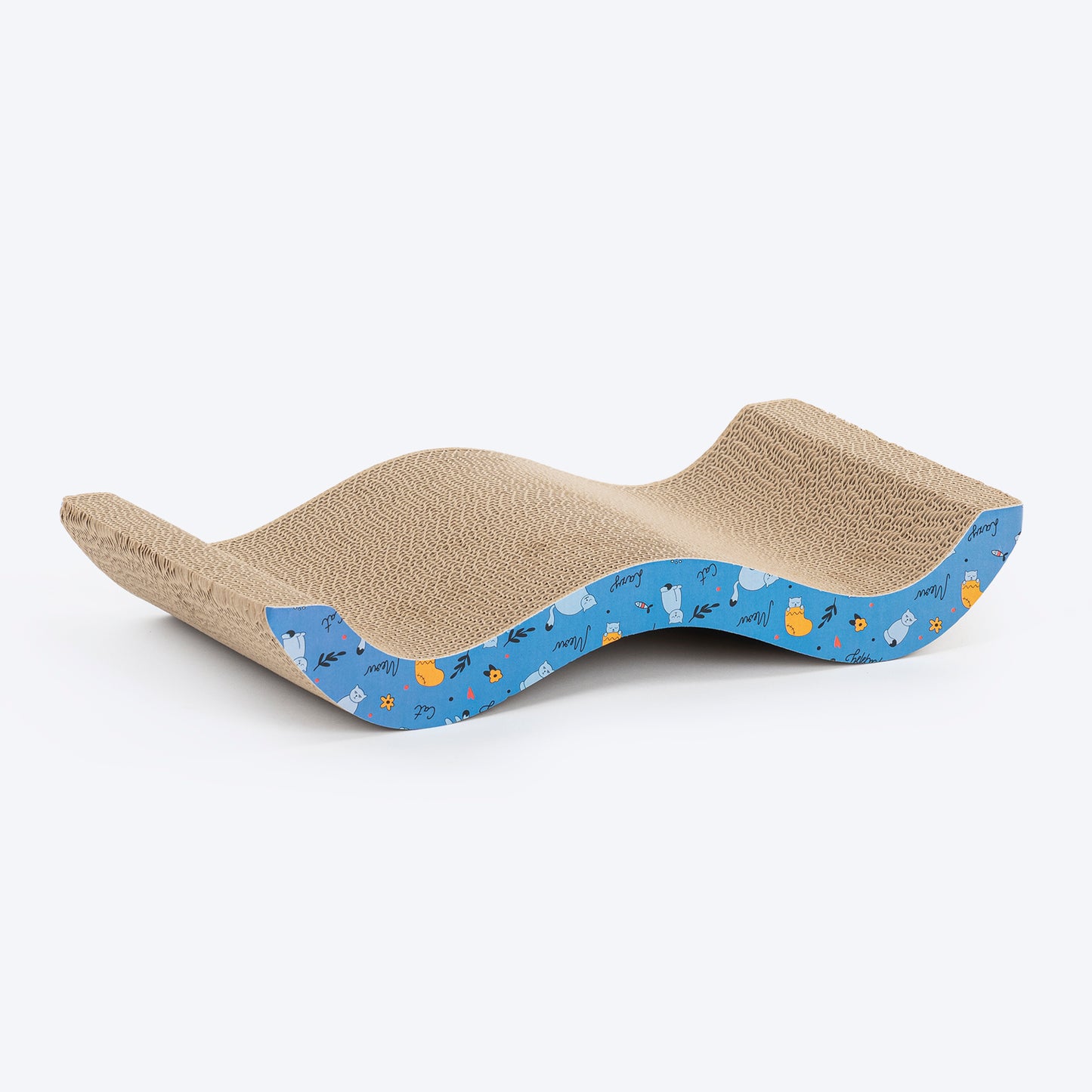 HUFT Purrwave Scratcher For Cat - Blue