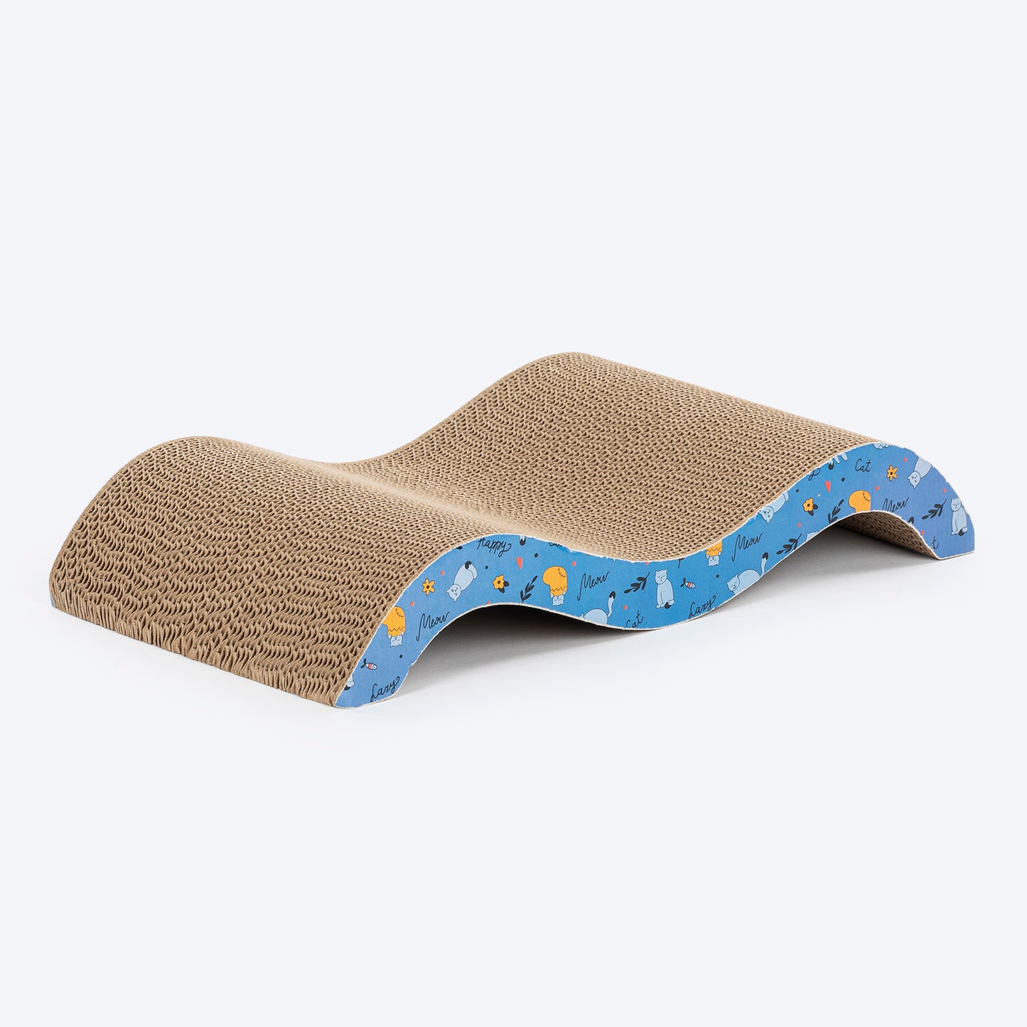 HUFT Purrwave Scratcher For Cat - Blue