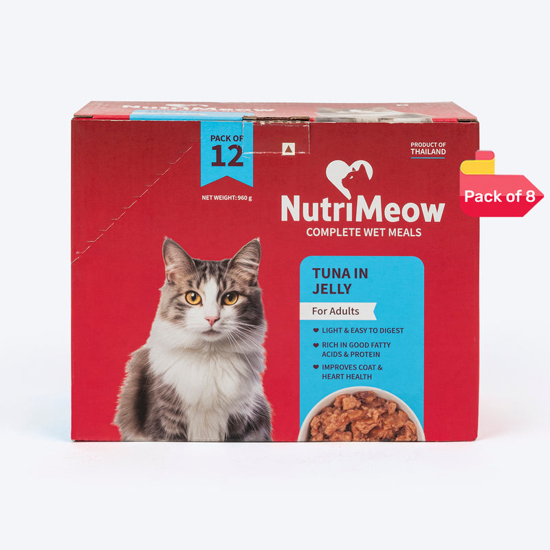 NutriMeow Tuna In Jelly Wet Food For Adult Cat - 80 gm