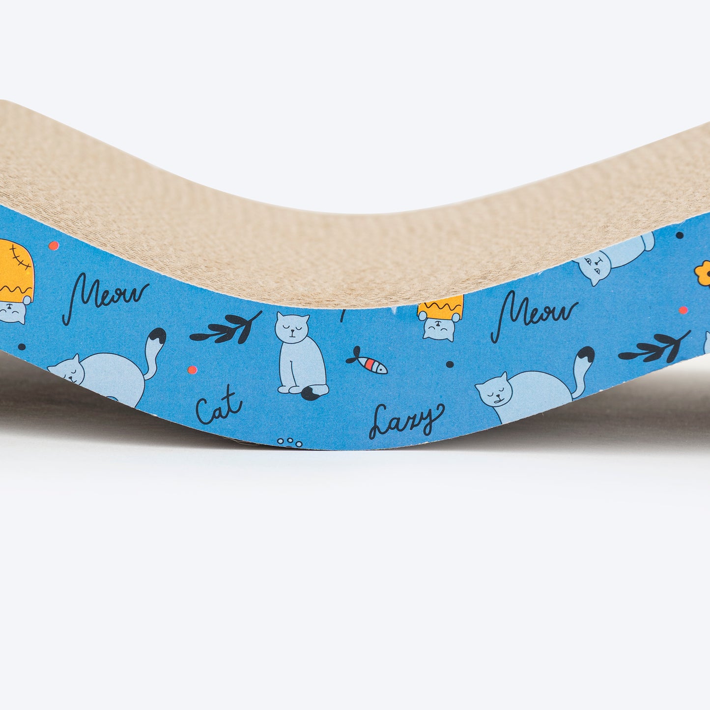 HUFT Purrwave Scratcher For Cat - Blue