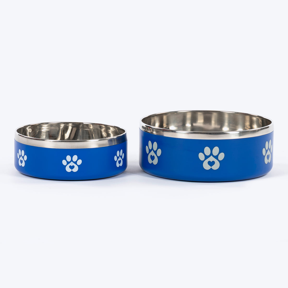HUFT Foodie Paws Printed Bowl For Dog - Blue