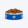 HUFT Foodie Paws Printed Bowl For Dog - Blue