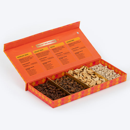 HUFT Gift Of Joy Diwali Treat Box For Cat