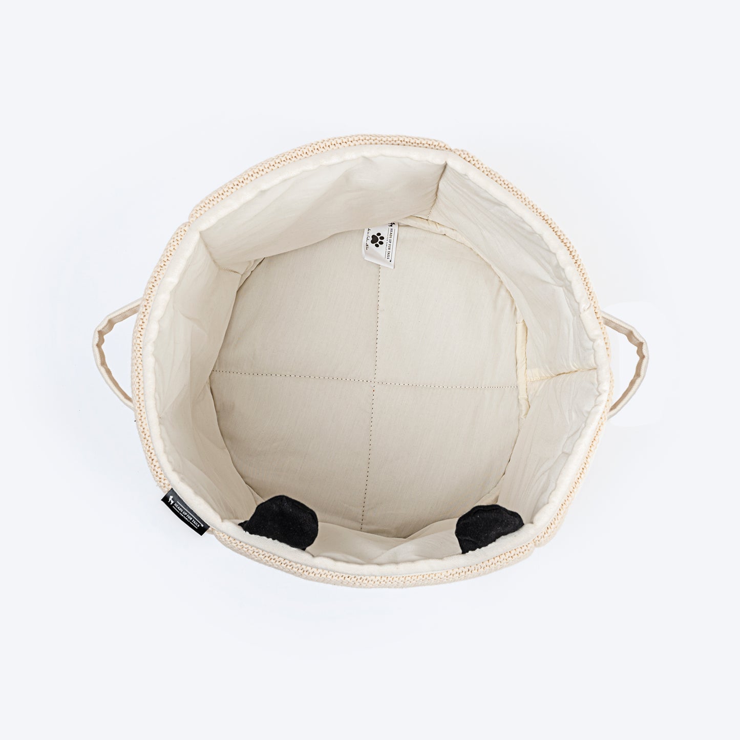 HUFT Playtime Toy Basket For Dogs - Ivory