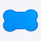 HUFT Anti Spill Bone Shape Bowl Mat For Dog & Cat - Blue