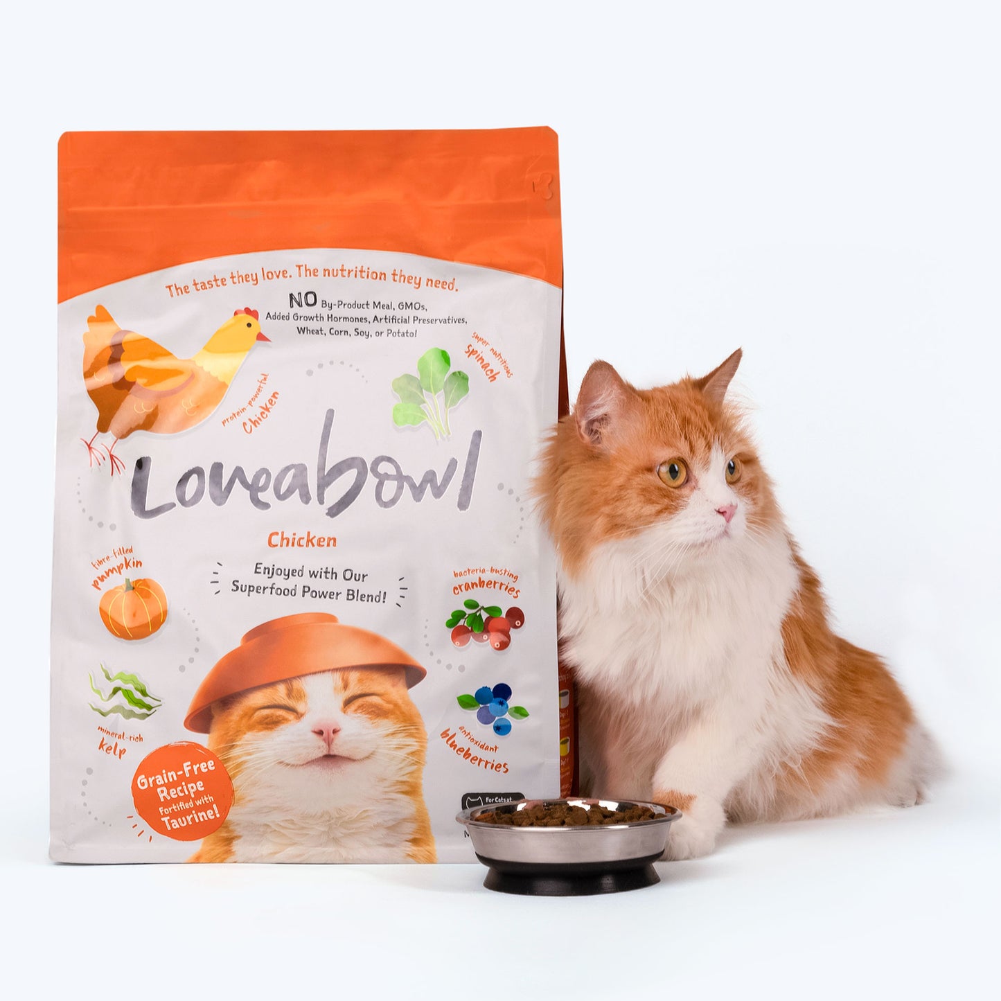 Loveabowl Grain Free Chicken Cat Dry Food - Heads Up For Tails