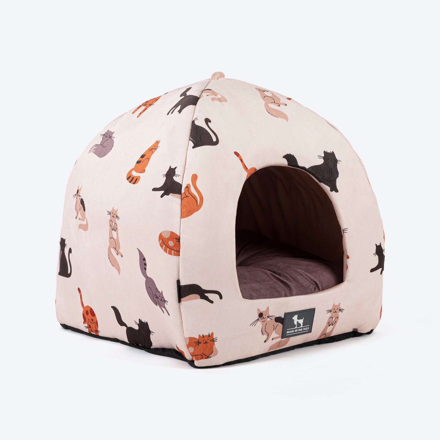 HUFT Whisker Wonderland Cat Tent Bed - Beige