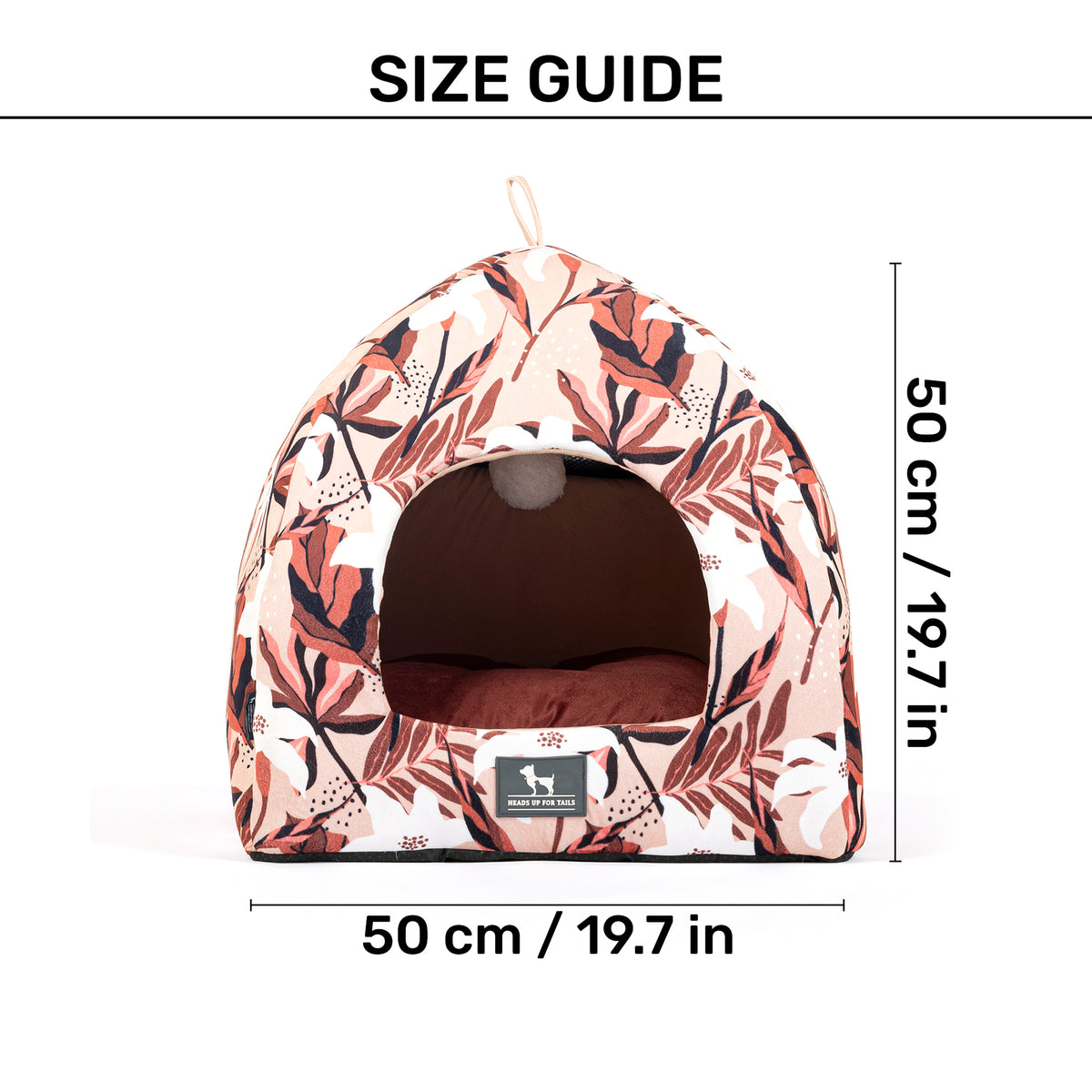 HUFT Blossom Breeze Cat Tent Bed - Powder White - Heads Up For Tails
