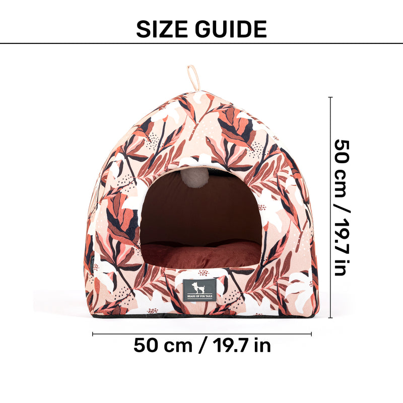 HUFT Blossom Breeze Cat Tent Bed - Powder White - Heads Up For Tails