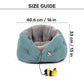 HUFT Purrfect Perch Bed With A Bumble Bee Toy For Cat & Puppy - Grey & Sea Green - Heads Up For Tails