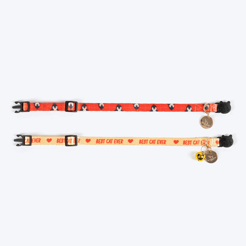 HUFT Meowvelous Collars For Cat - Orange & Yellow