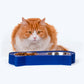 HUFT Cat Face Double Diner For Cats (Blue) - Heads Up For Tails