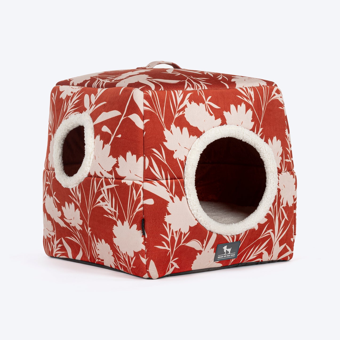 HUFT Petal Perfection Cat Tent Bed - Rust