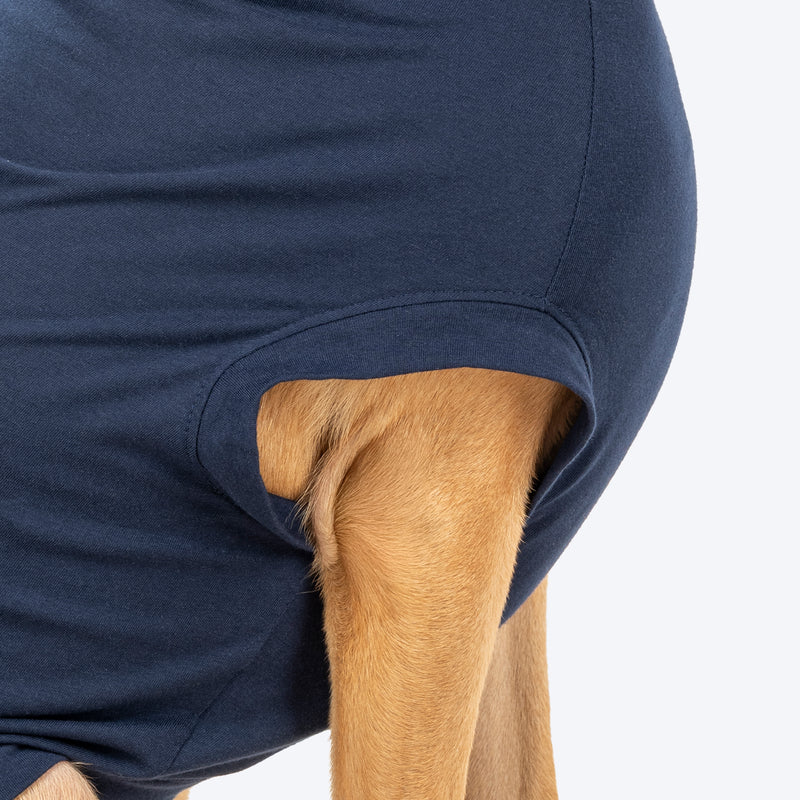TLC Best Buddie T-Shirt For Dog - Navy Blue - Heads Up For Tails