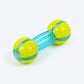 Dash Dog Gnaw & Go Squeaky Toy For Dog - Neon Green & Blue