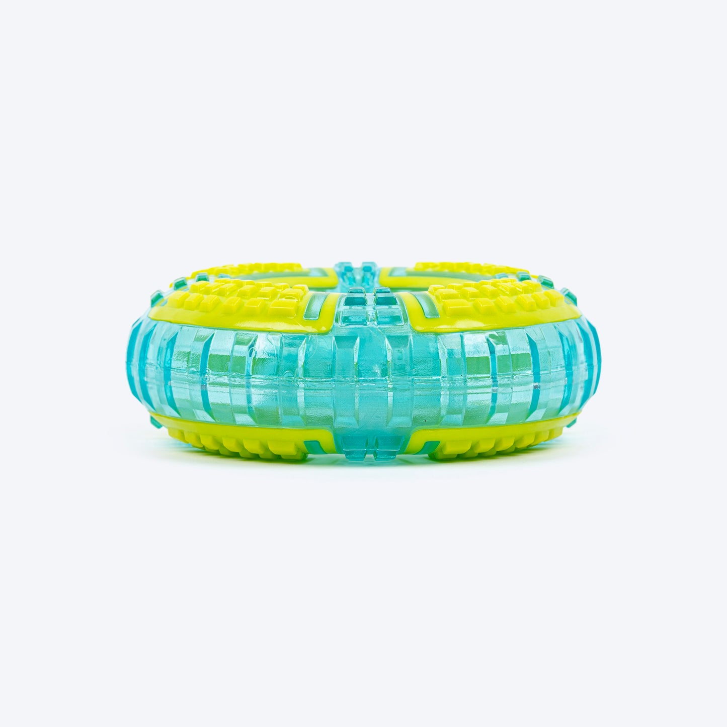 Dash Dog Grab & Gnaw Squeaky Toy For Dog - Neon Green & Blue