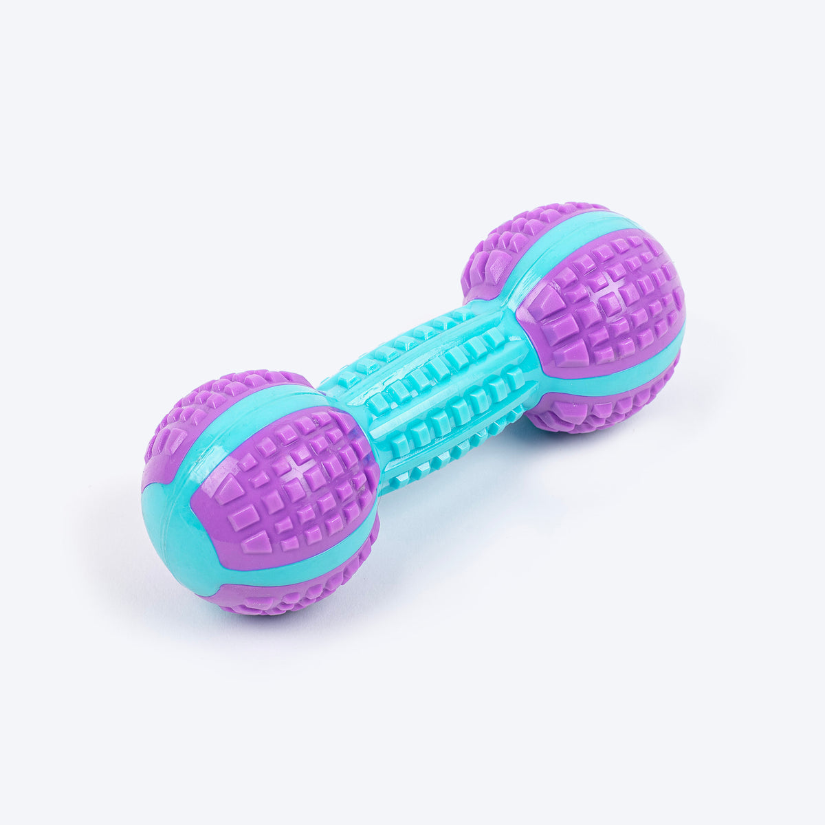 Dash Dog Gnaw & Go Squeaky Toy For Dog - Purple & Blue - Heads Up For Tails