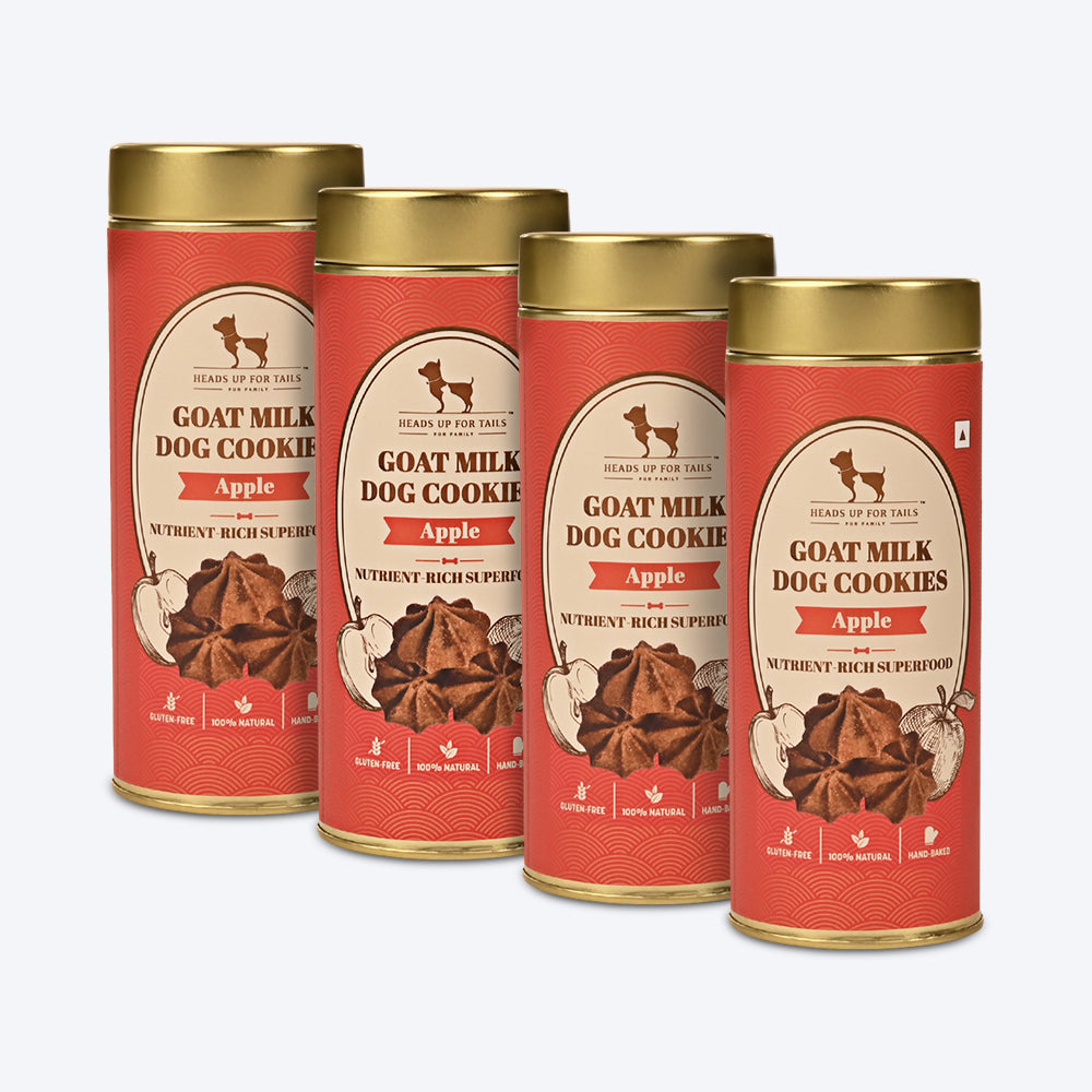 HUFT Goat Milk Dog Cookies - Apple - 200 gm - Heads Up For Tails