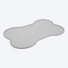 HUFT Anti Spill Bone Shape Food Mat For Dog & Cat - Light Grey