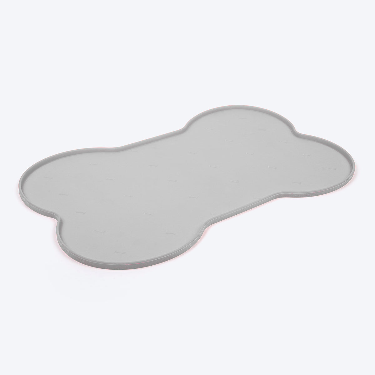 HUFT Anti Spill Bone Shape Food Mat For Dog & Cat - Light Grey
