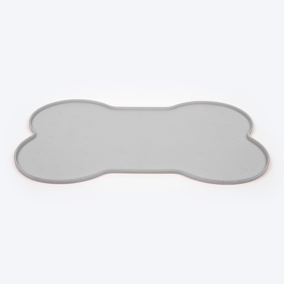 HUFT Anti Spill Bone Shape Food Mat For Dog & Cat - Light Grey