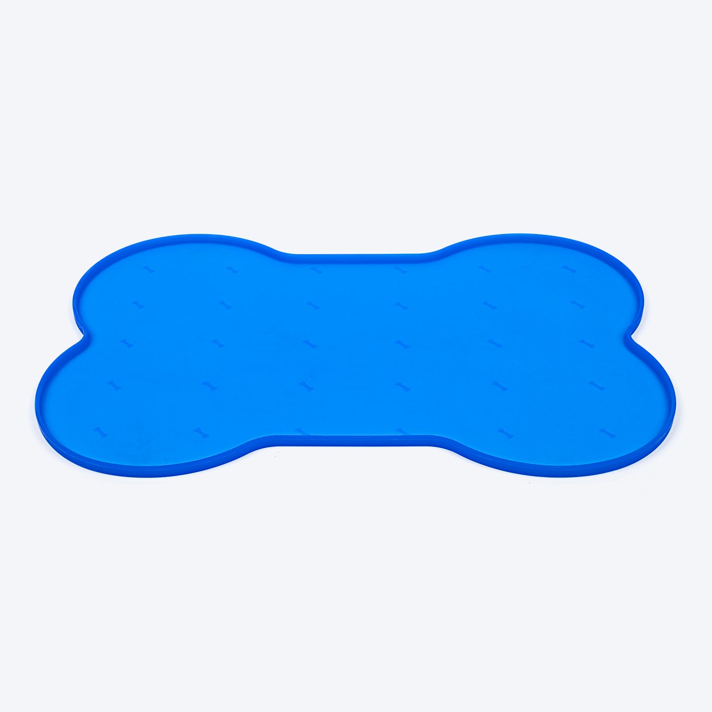 HUFT Anti Spill Bone Shape Bowl Mat For Dog & Cat - Blue