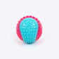 Dash Dog Squeaky Serve Tennis Ball Fetch Toy For Dog - Pink & Turquoise - L