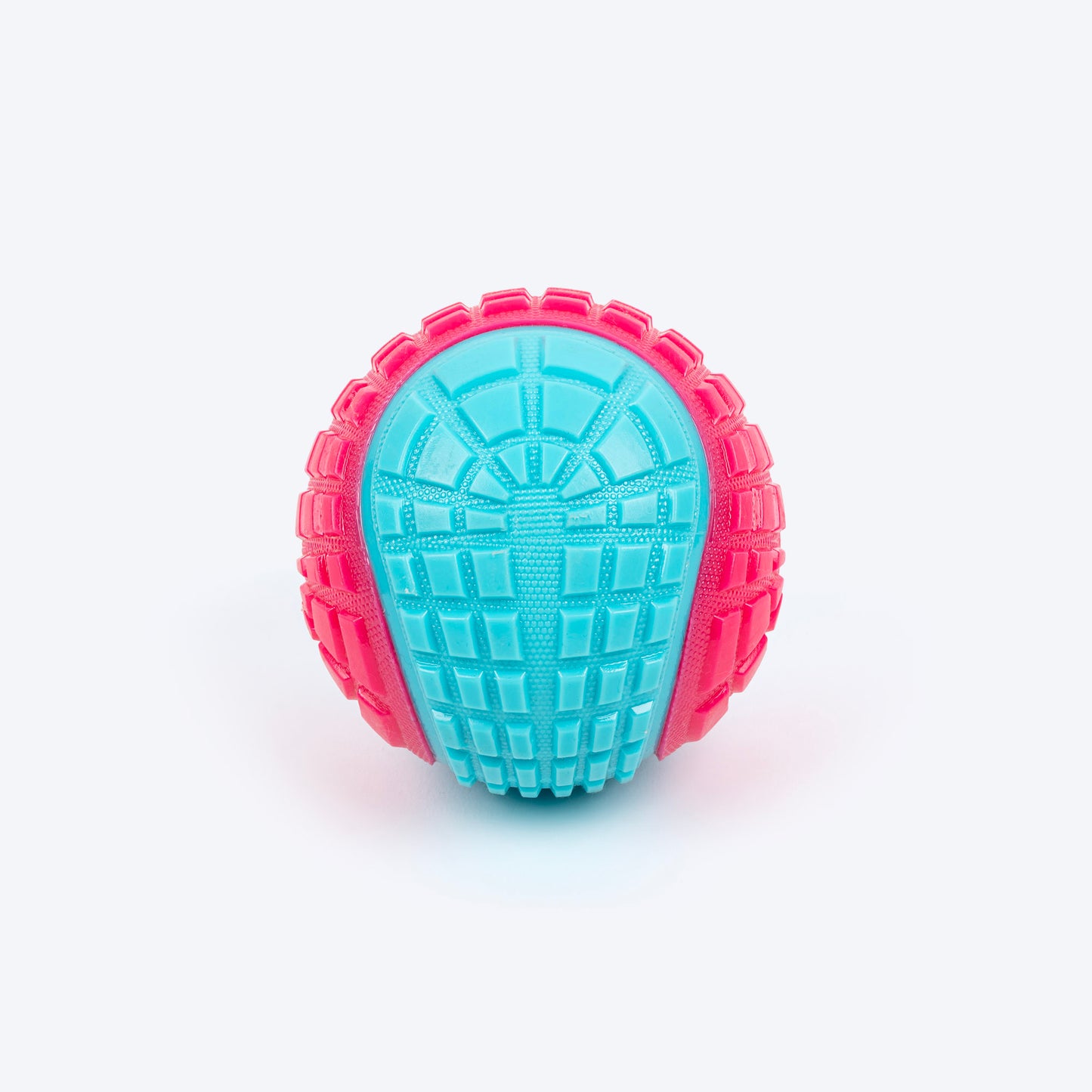 Dash Dog Squeaky Serve Tennis Ball Fetch Toy For Dog - Pink & Turquoise - L