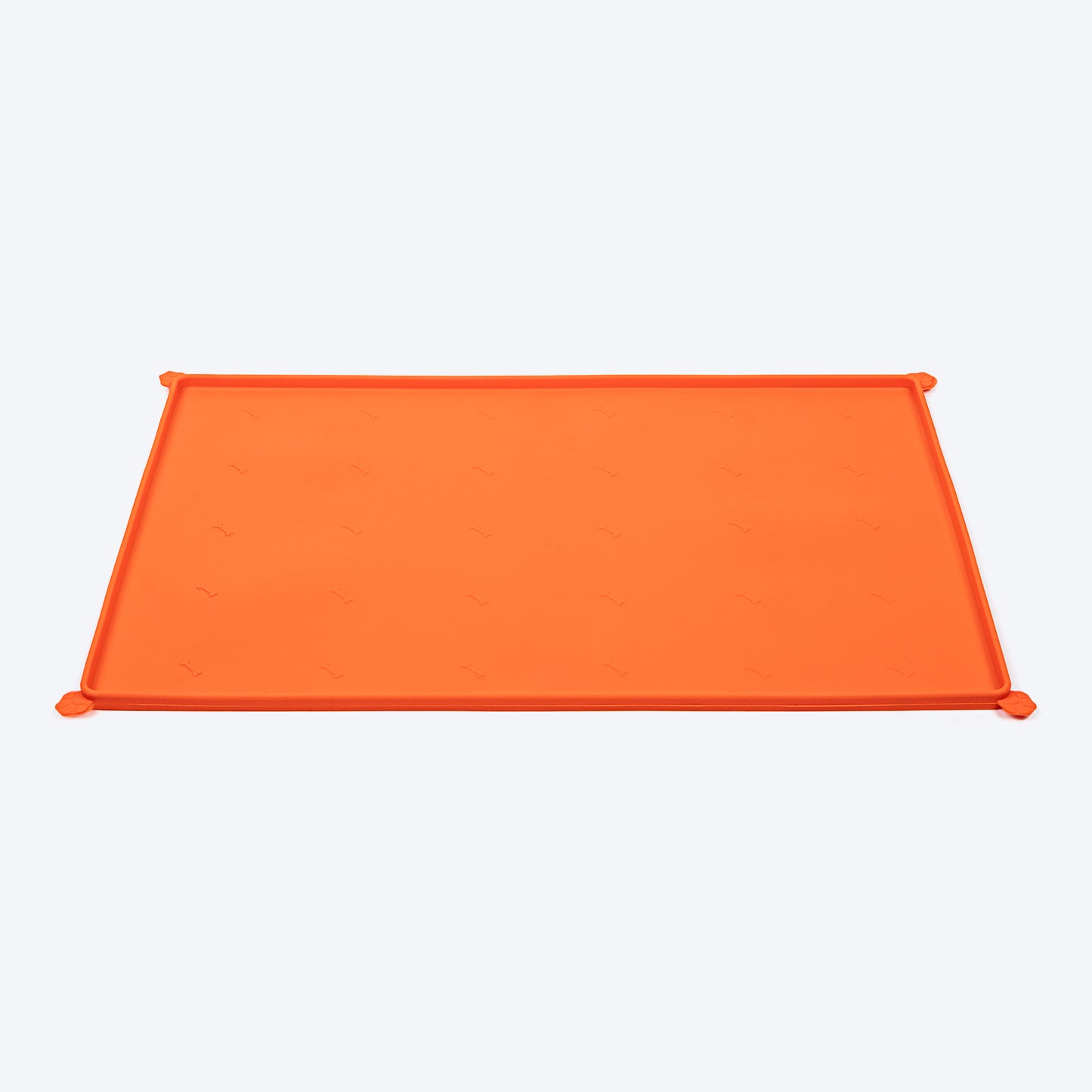 HUFT Anti Spill Rectangle Bowl Mat For Dog & Cat - Orange