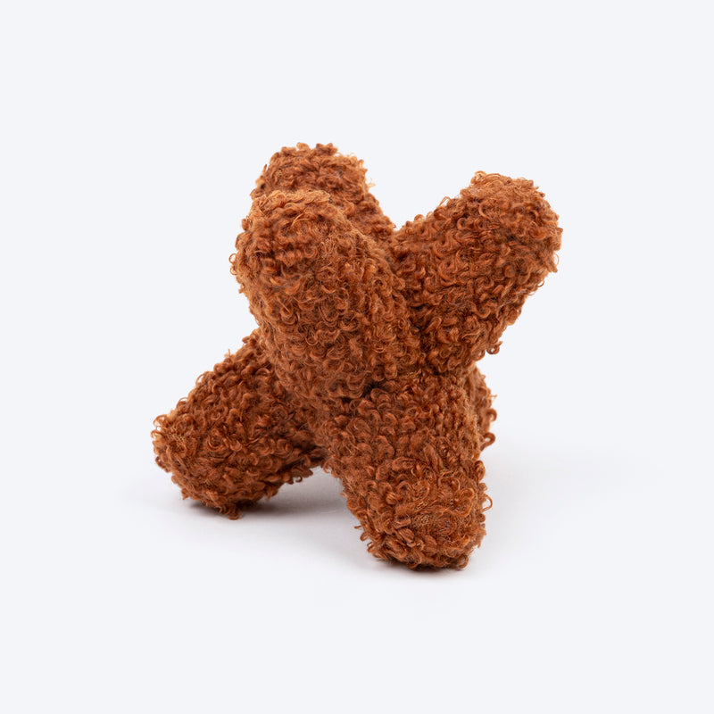 HUFT Super Star Plush Toy For Dog - Brown - Heads Up For Tails